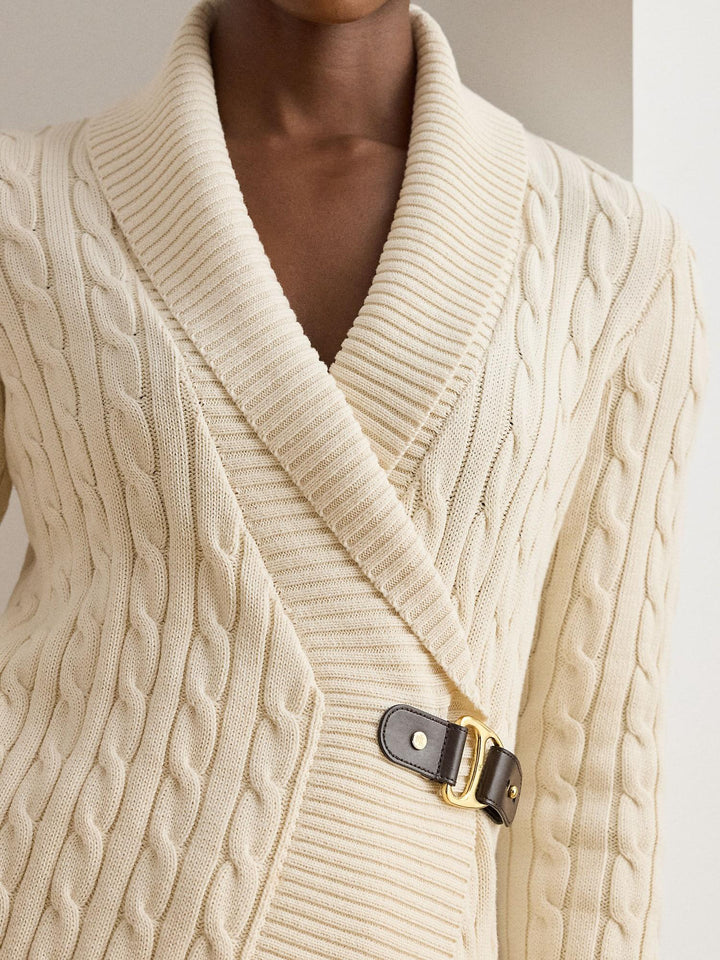 Buckled cotton sweater