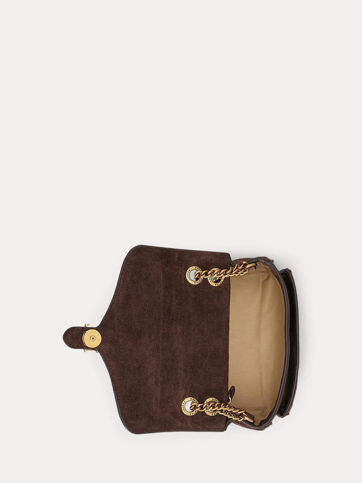 Suede small Bradley convertible bag