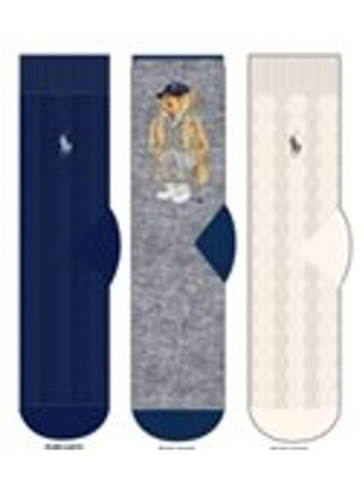 POLO BEAR SOCK 3-PK