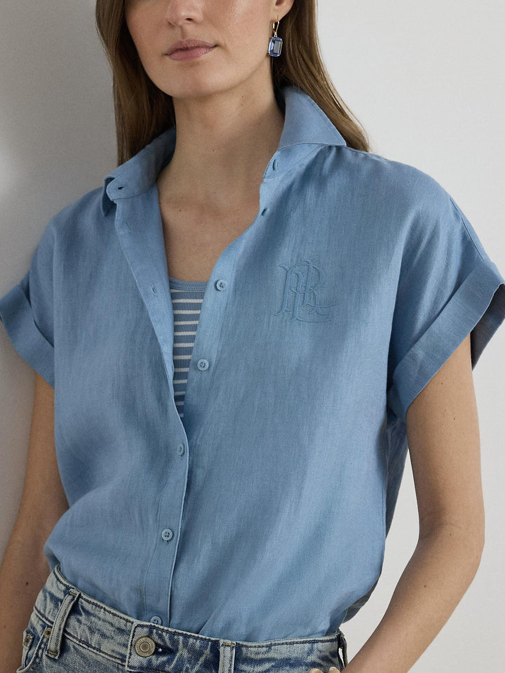 Linen short sleeve shirt