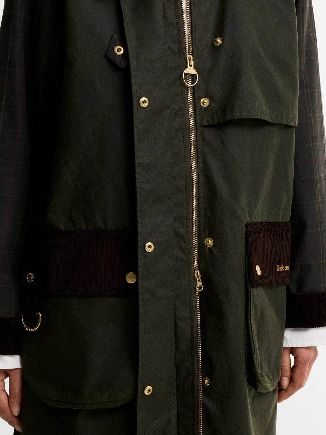Barbour Checked Kirklees Wax Jacket