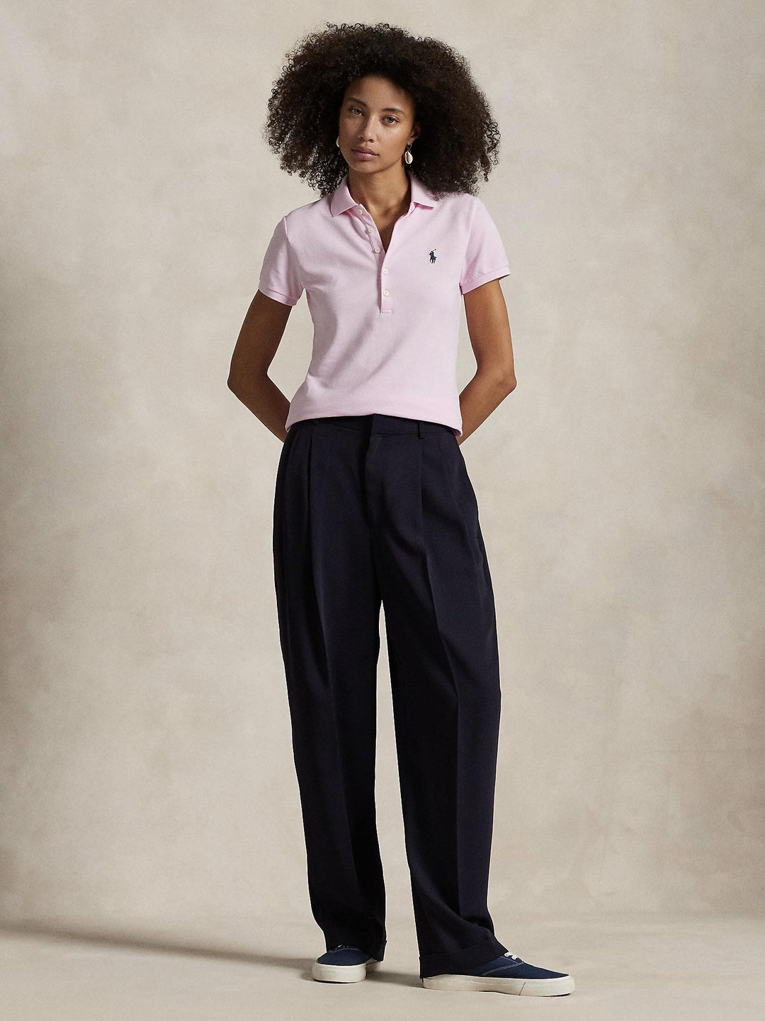 Slim fit stretch polo shirt