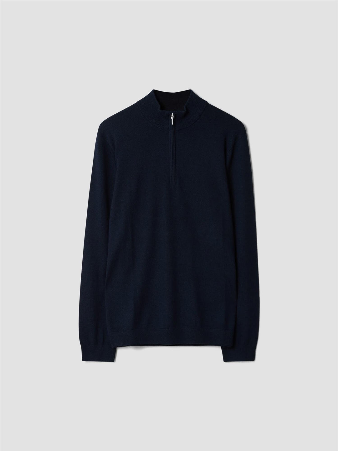 Berto merino zip genser