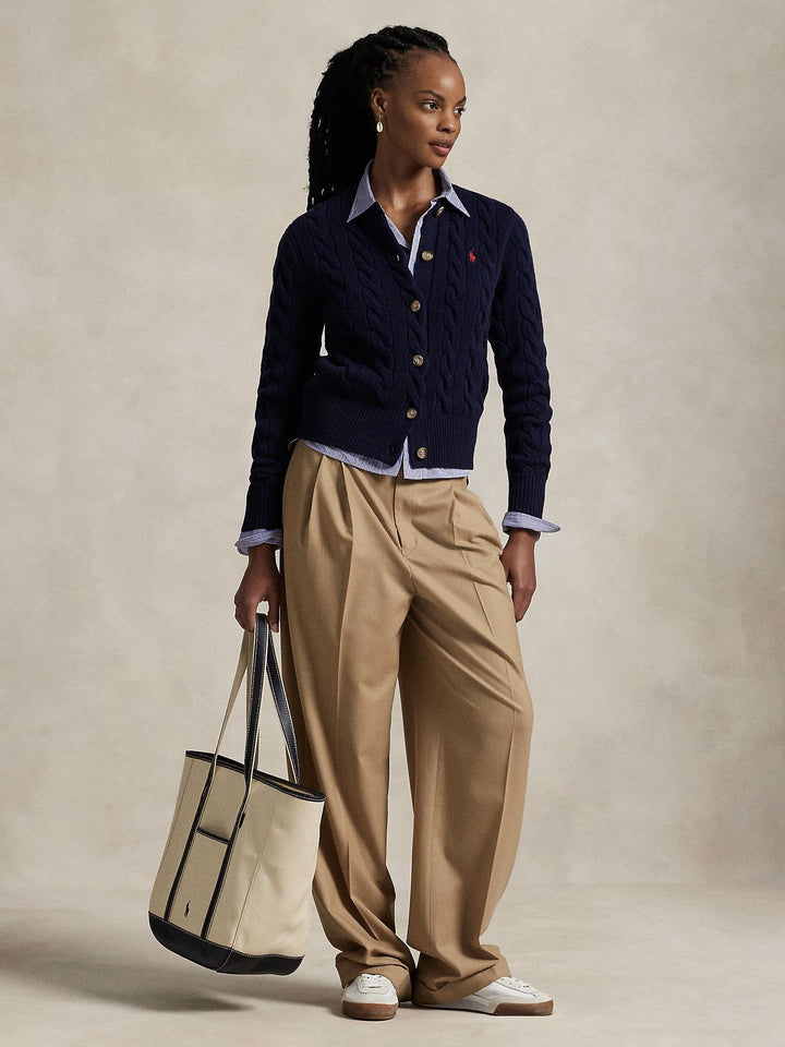 Cable Wool Cashmere Cardigan