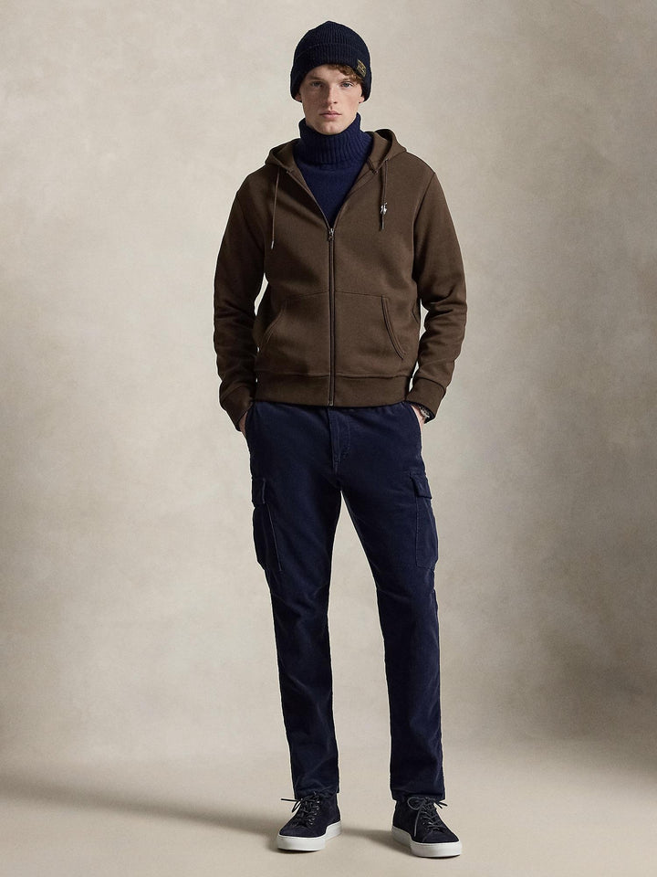 Double knit full zip hoodie