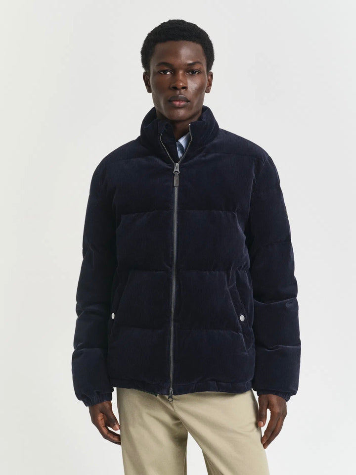 Cord puffer jacket