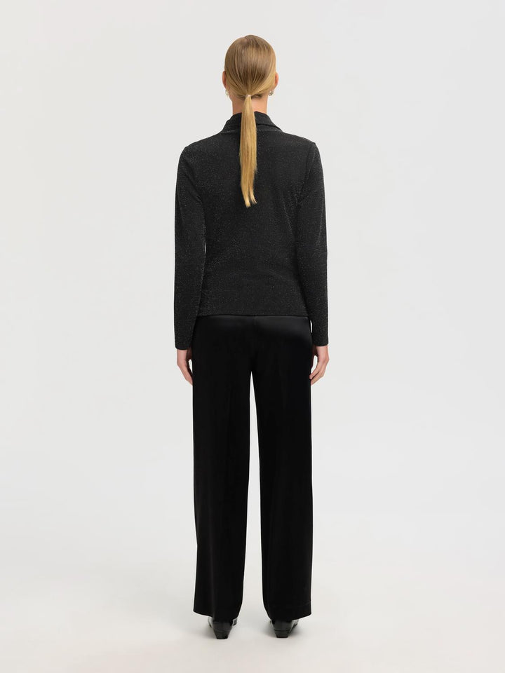 Slfsandra Ls Cowl Neck Top