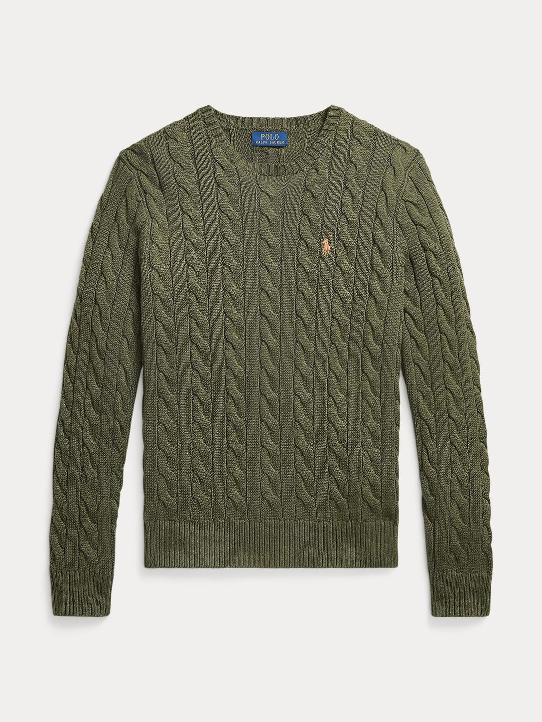 Cable knit cotton sweater