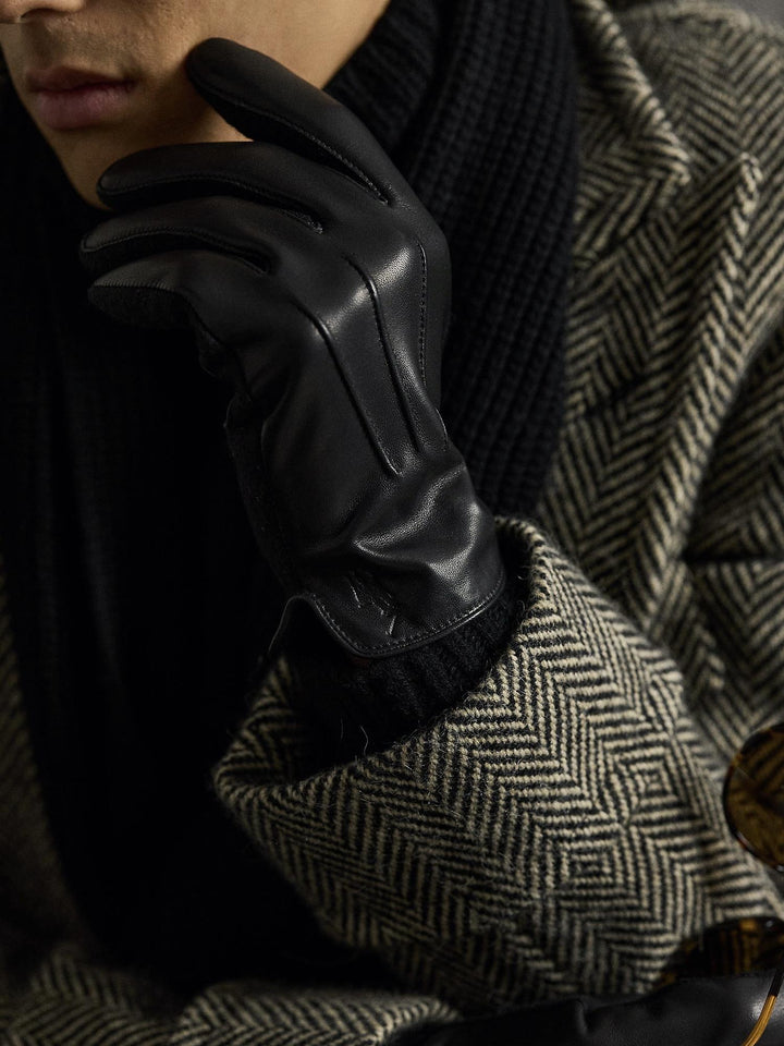 Sheepskin touch screen gloves