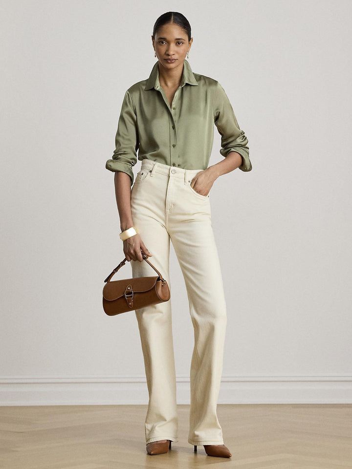 SATIN CHARMEUSE SHIRT