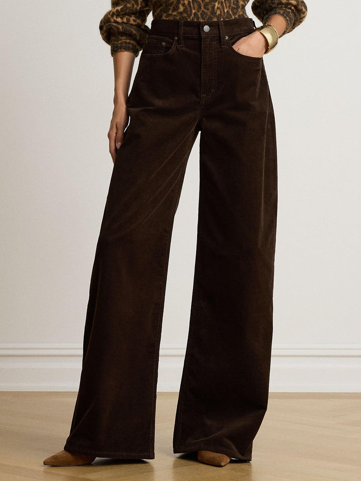 Corduroy High-Rise Super Wide-Leg Pant