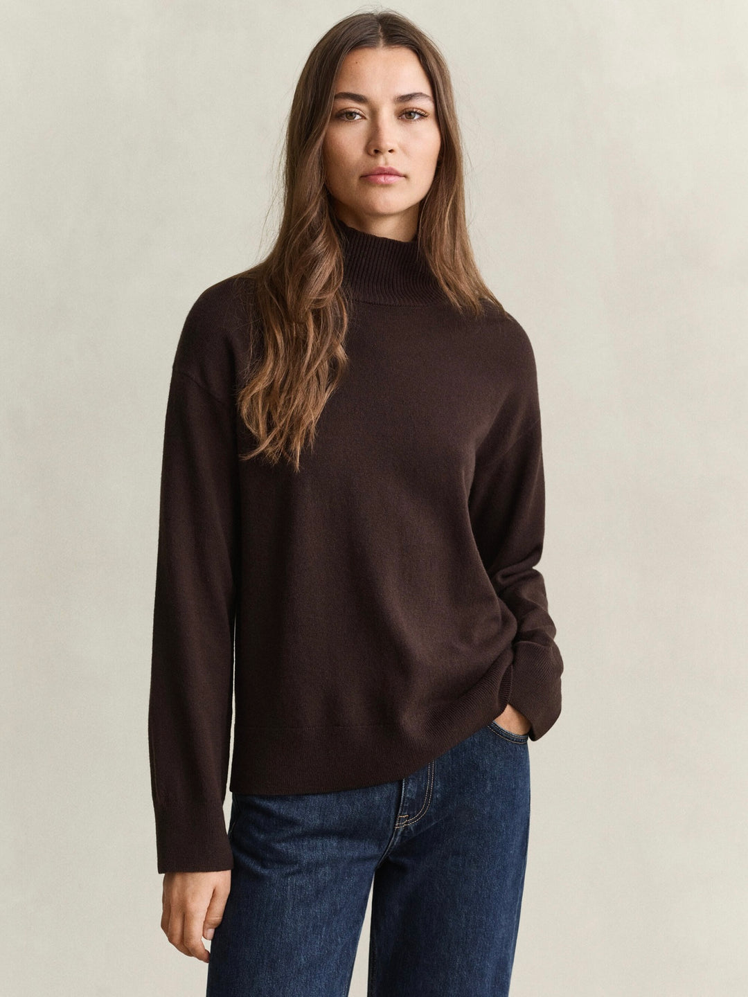 Superfine Lambswool Mockneck