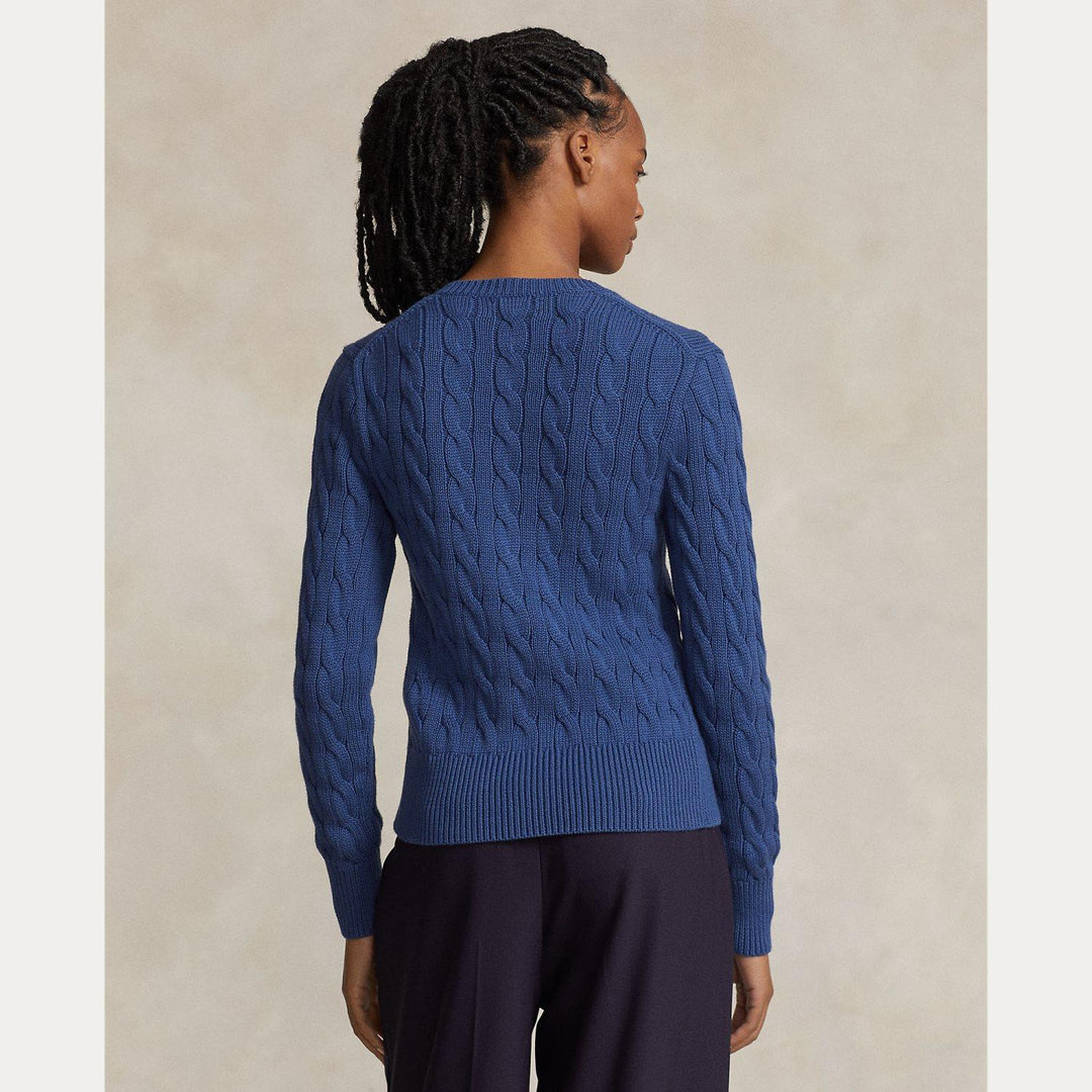 CABLE KNIT COTTON CARDIGAN
