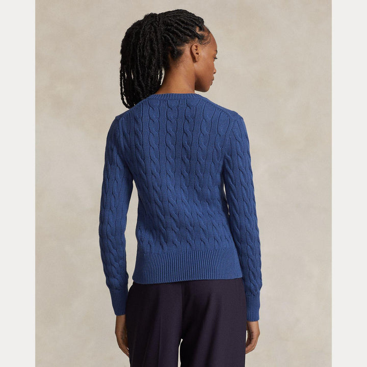 CABLE KNIT COTTON CARDIGAN