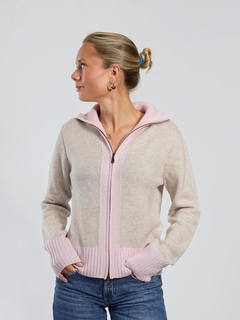 Contrast Cardigan