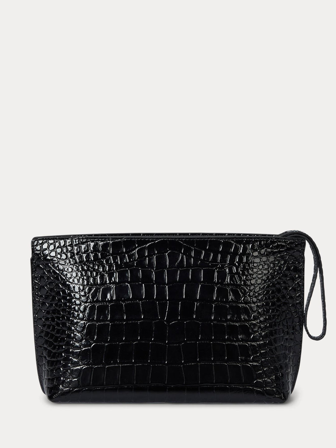 CROCODILE EMB LARGE POUCH