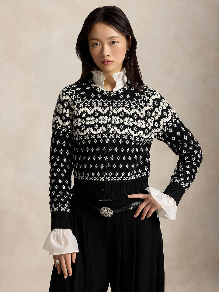 Fair Isle Wool Blend cardigan