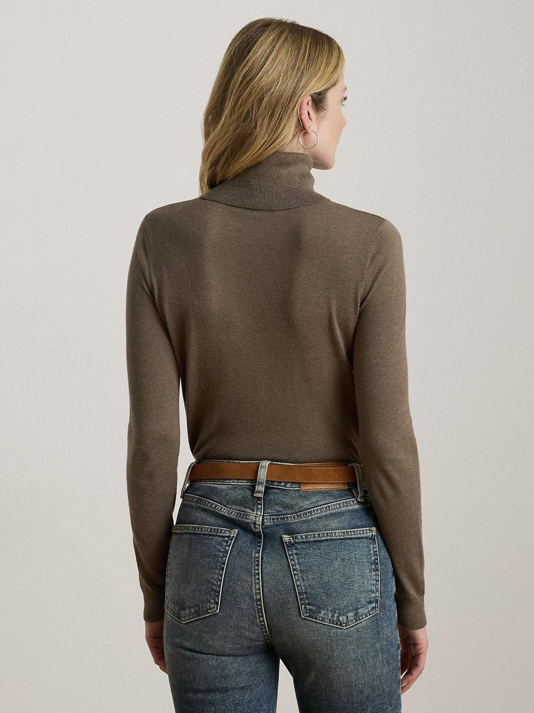 Silk blend turtleneck