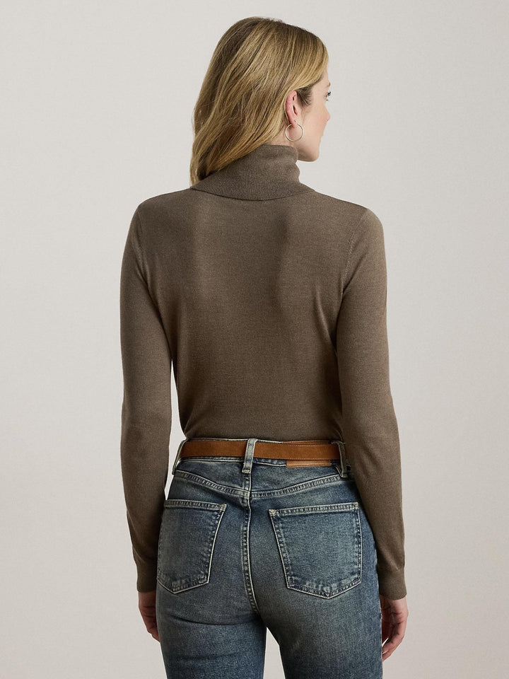 Silk blend turtleneck