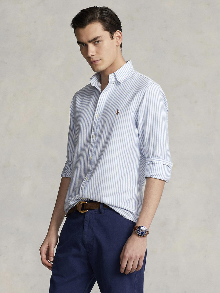 Slim Fit Striped Oxford Shirt
