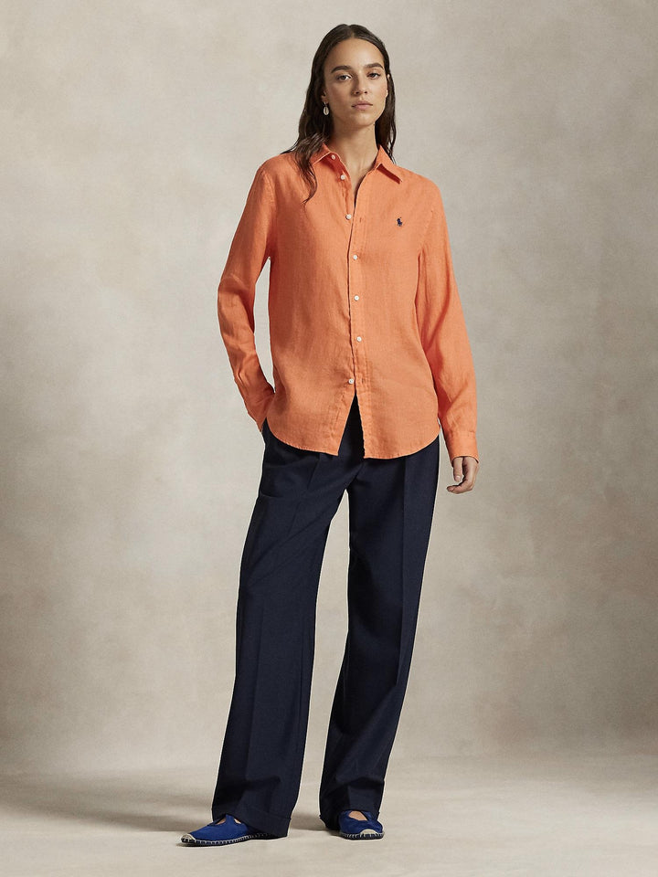 Classic Long Sleeve Button Front Shirt