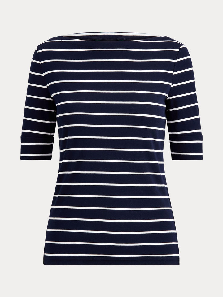 Judy striped boatneck top