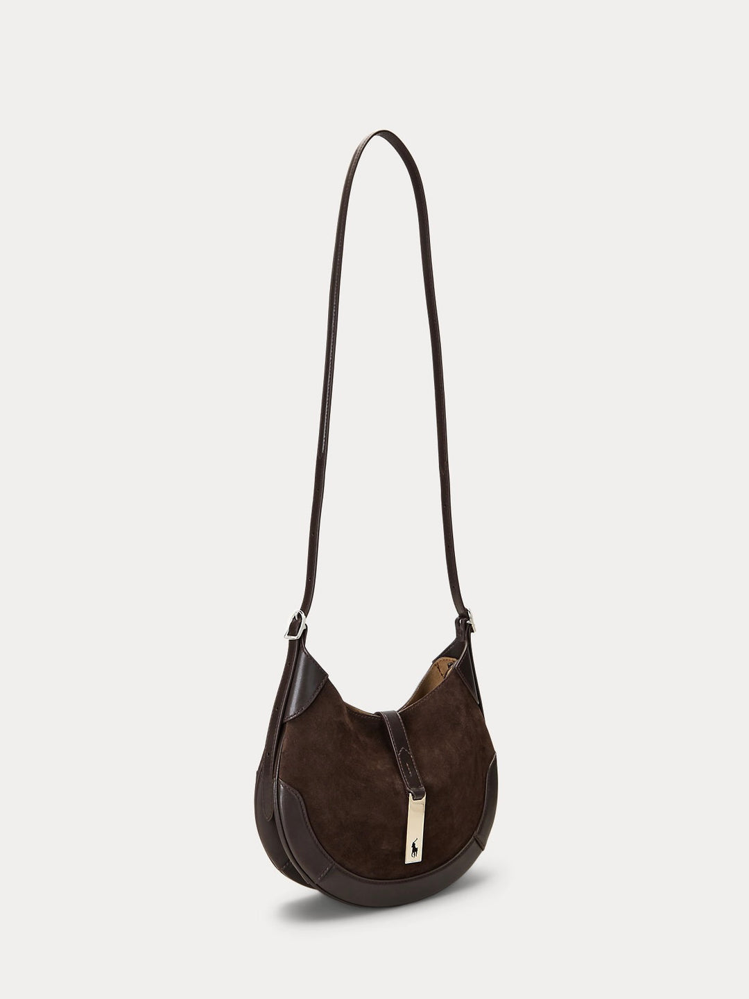 Polo Suede Leather Small Shoulder Bag