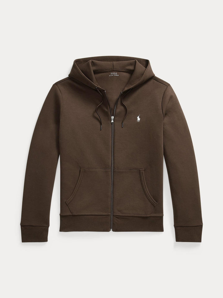Double knit full zip hoodie