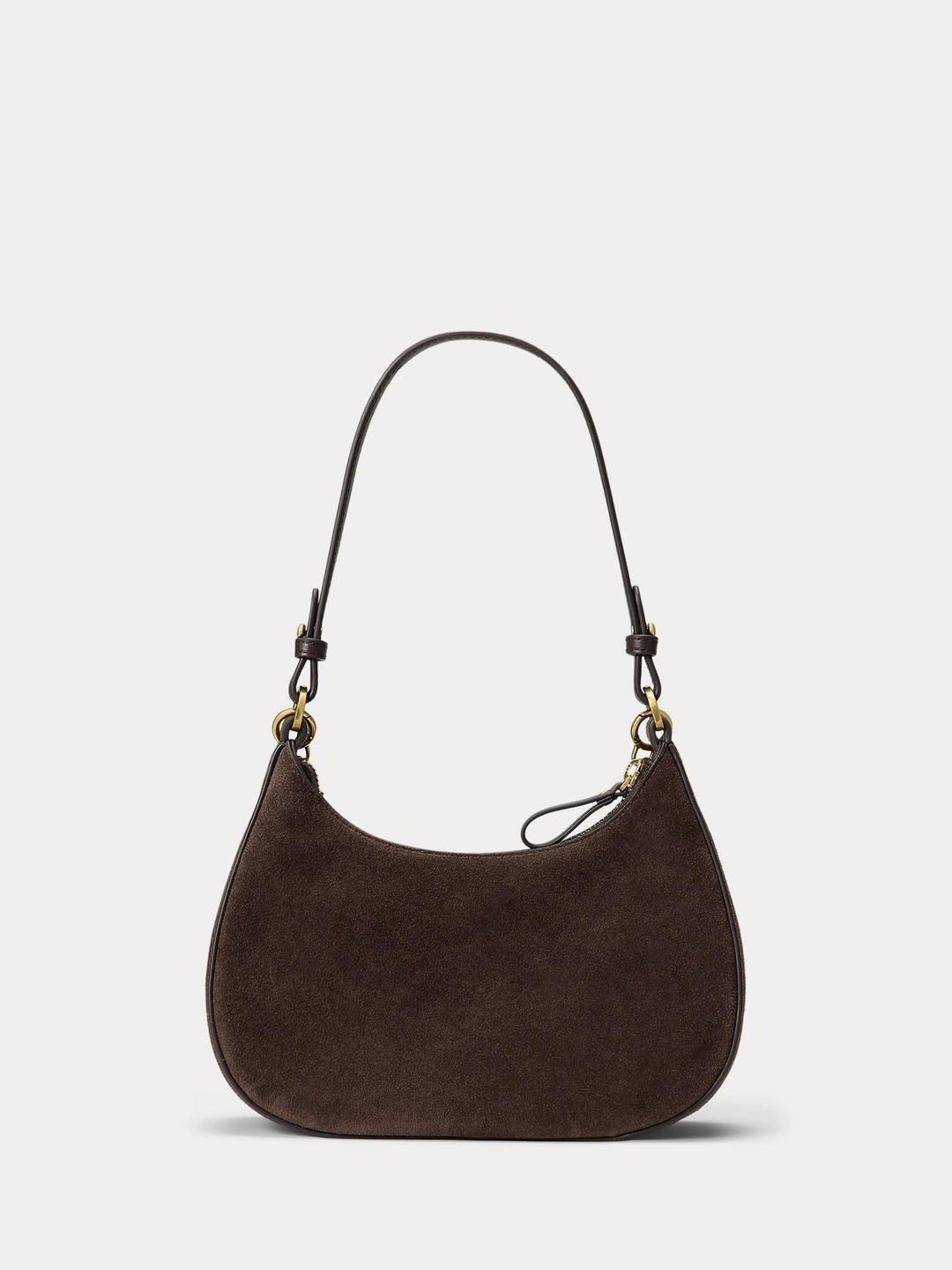 SUEDE MARCY ZIP SHOULDER BAG
