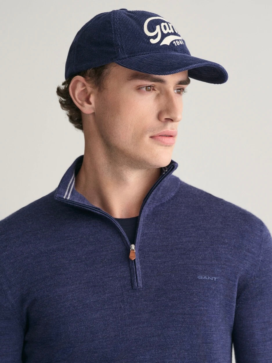 Extrafine Merino Wool Half Zip