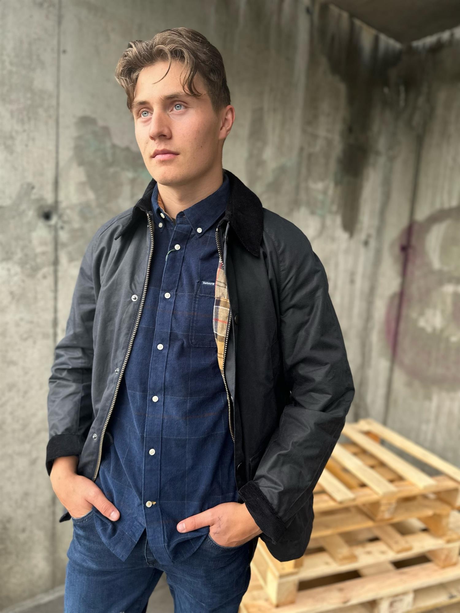 Barbour Ashby Wax Jacket at Jules B