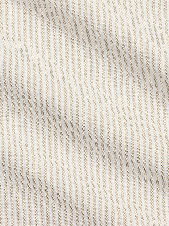 Custom fit striped oxford shirt