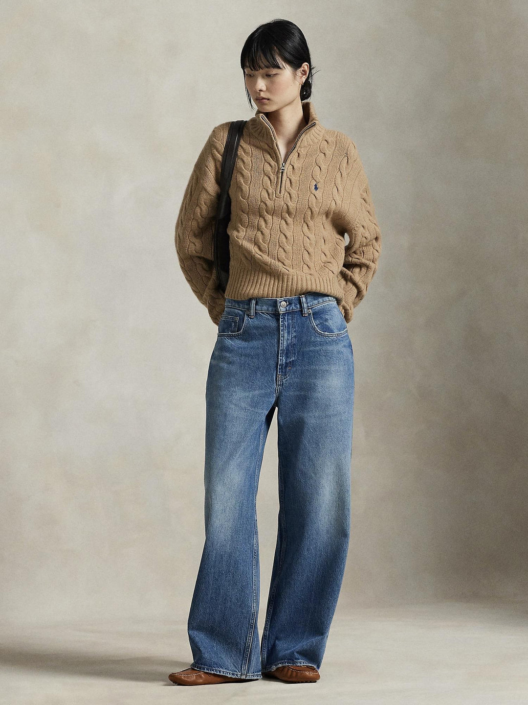 Cable Wool Casmere Crewneck