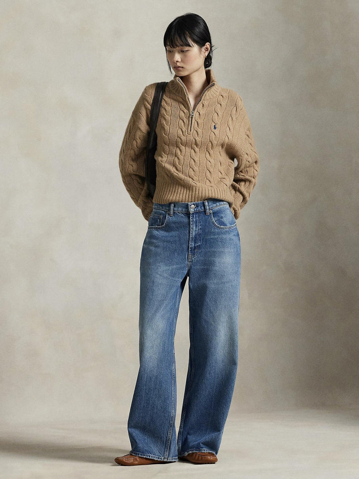 Cable Wool Casmere Crewneck