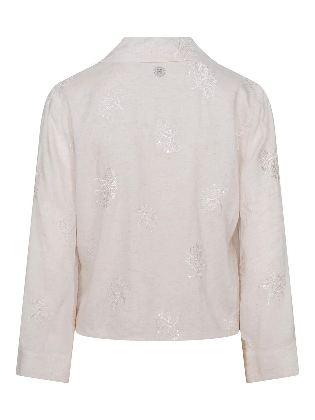 Seq detailed tie shirt