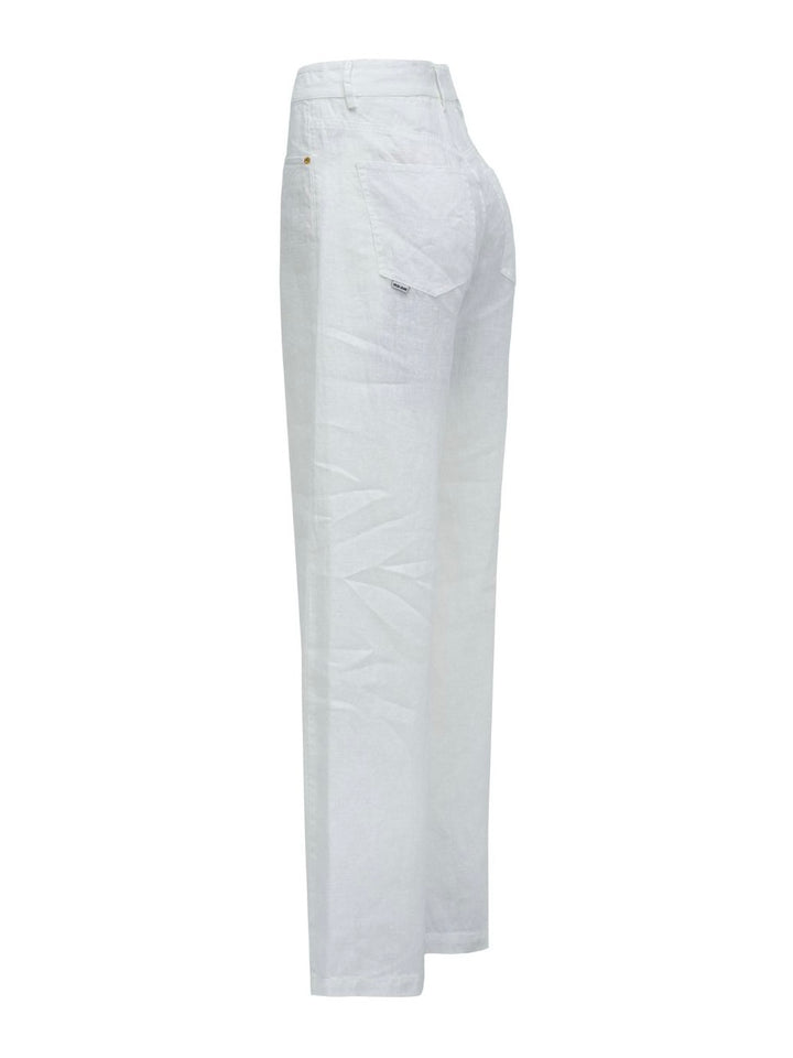 Wide leg linen
