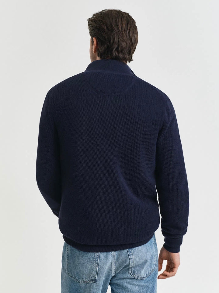 Cotton Pique Half Zip