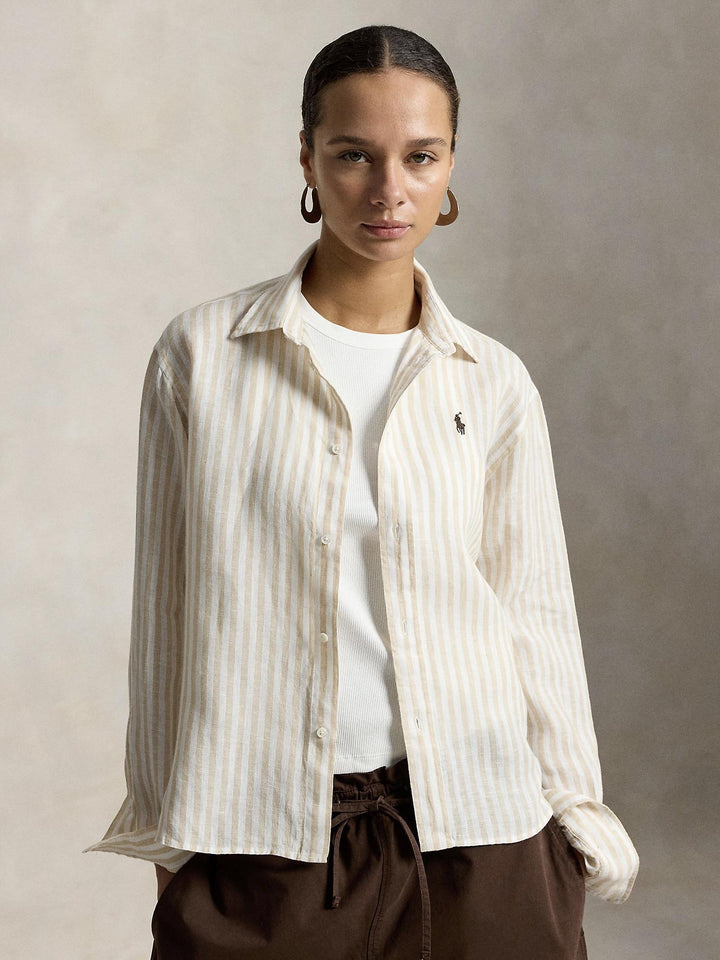 Gingham linen shirt