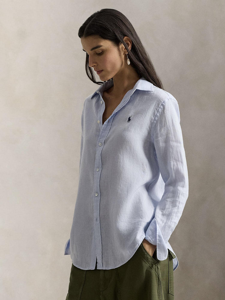 Classic-Long Sleeve-Button Front Shirt