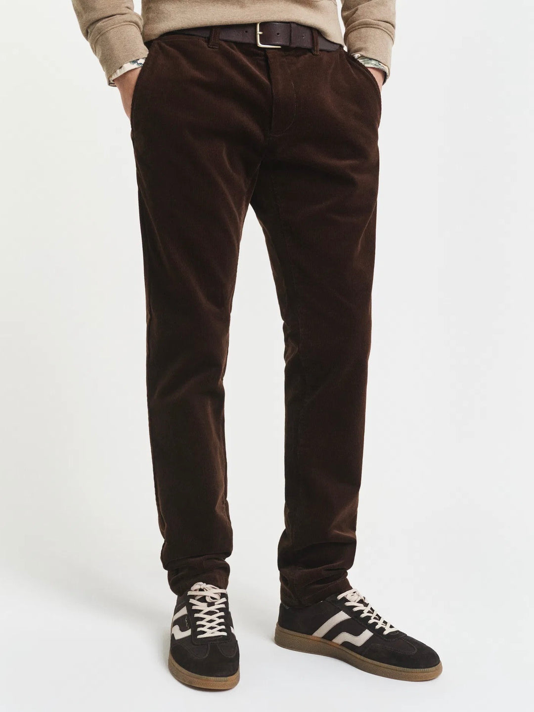 Slim cord chinos
