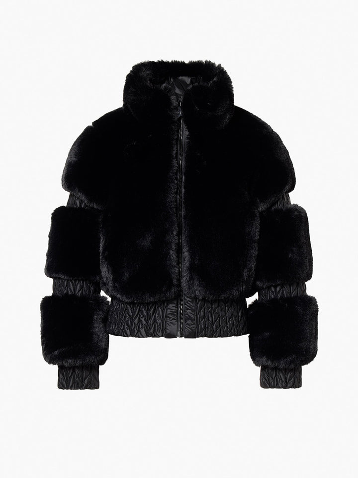 Furry ski jacket