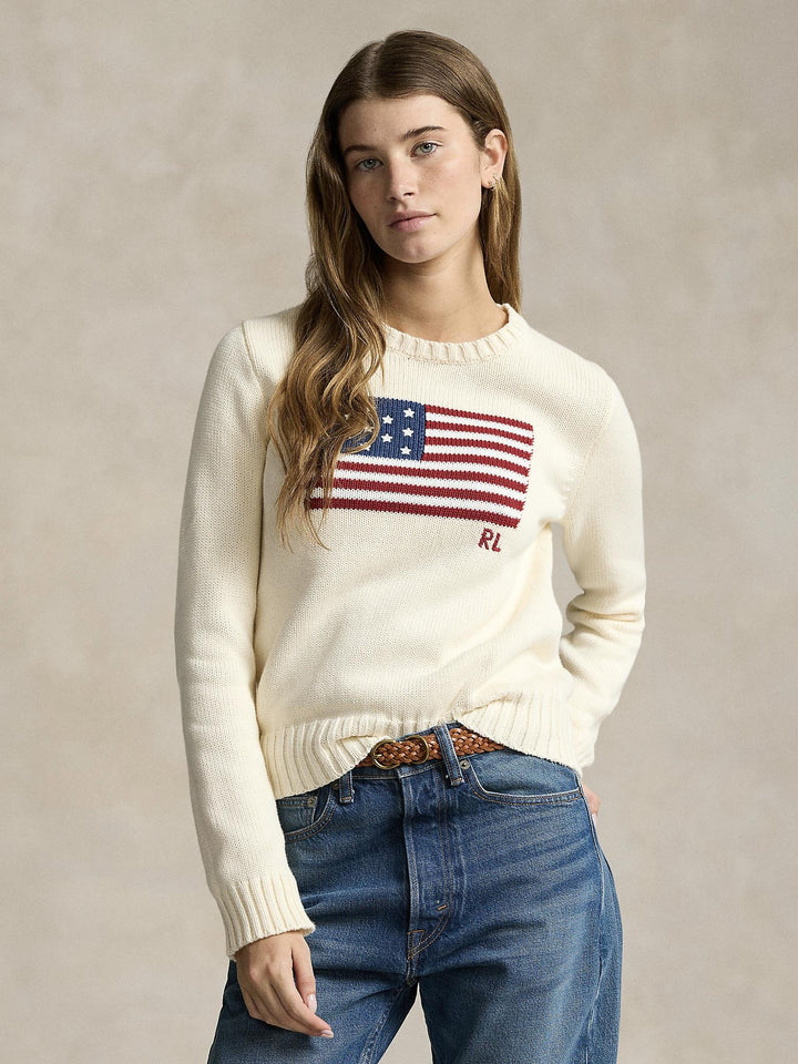 Flag Crewneck Sweater