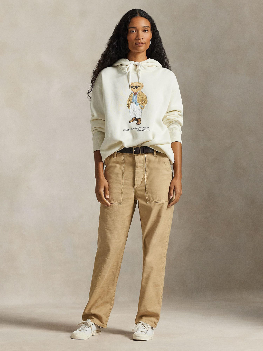 Polo bear fleece hoodie