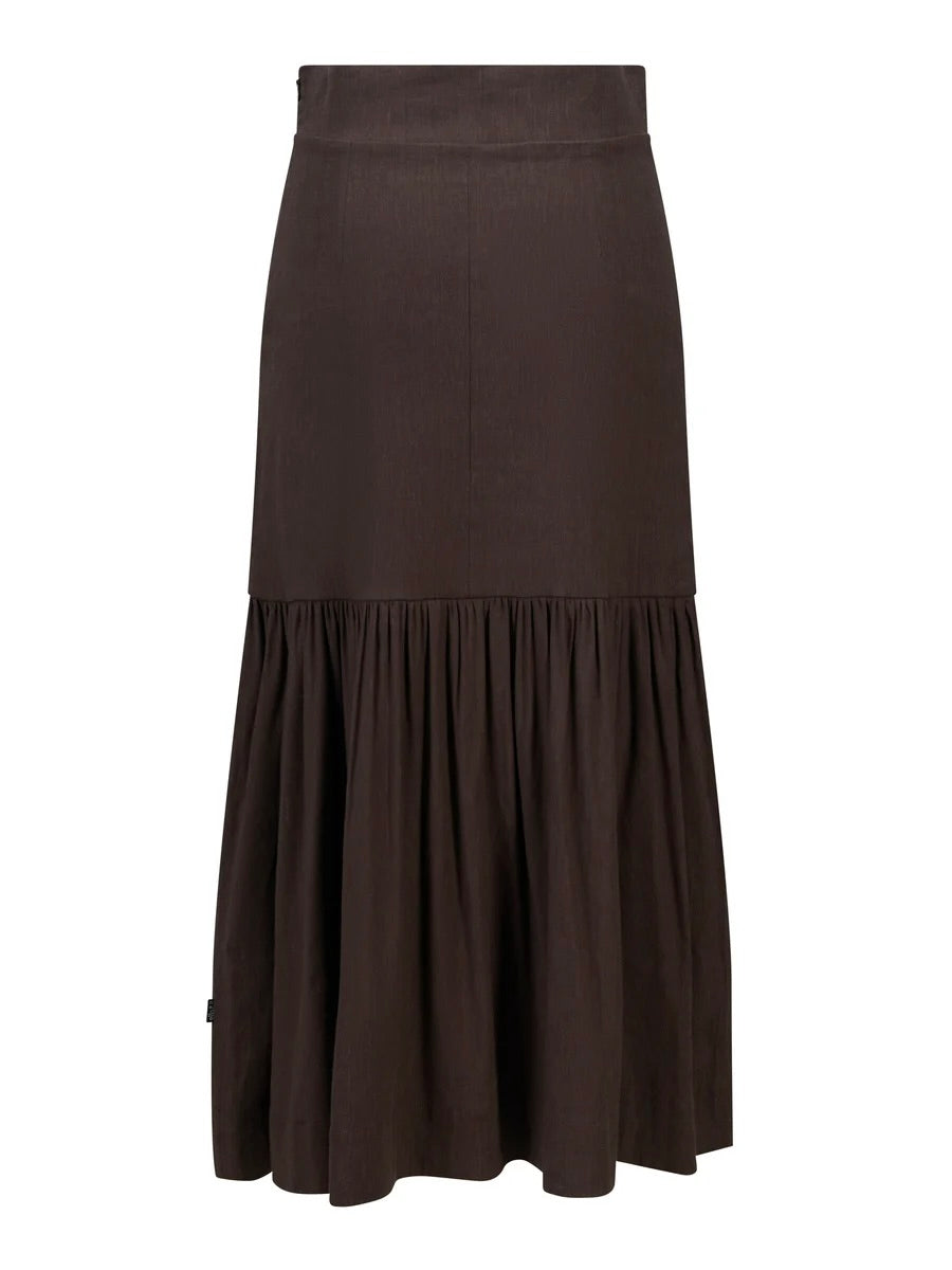 Lill Stretch Linen Skirt