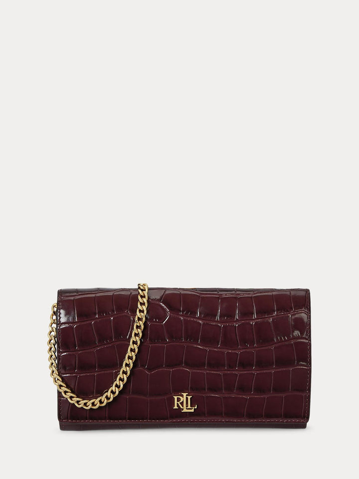 Croc-Embossed Medium Adair II Crossbody