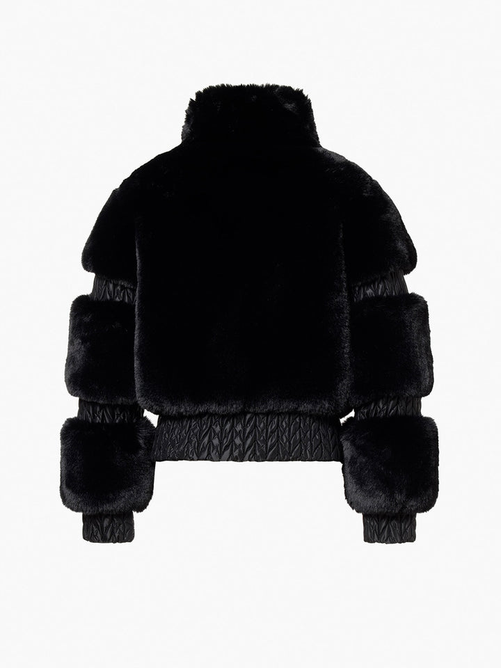 Furry ski jacket