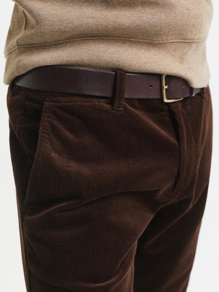 Slim cord chinos