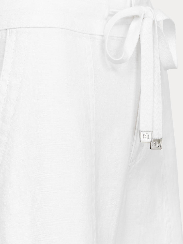 Wide leg linen pant