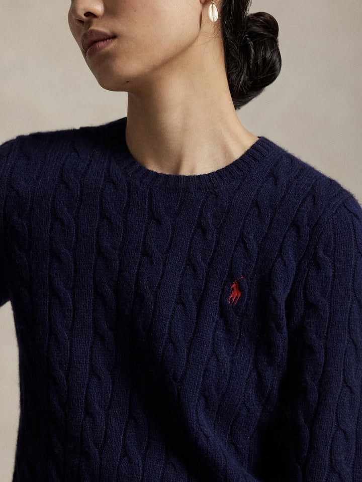 Wool cashmere crewneck