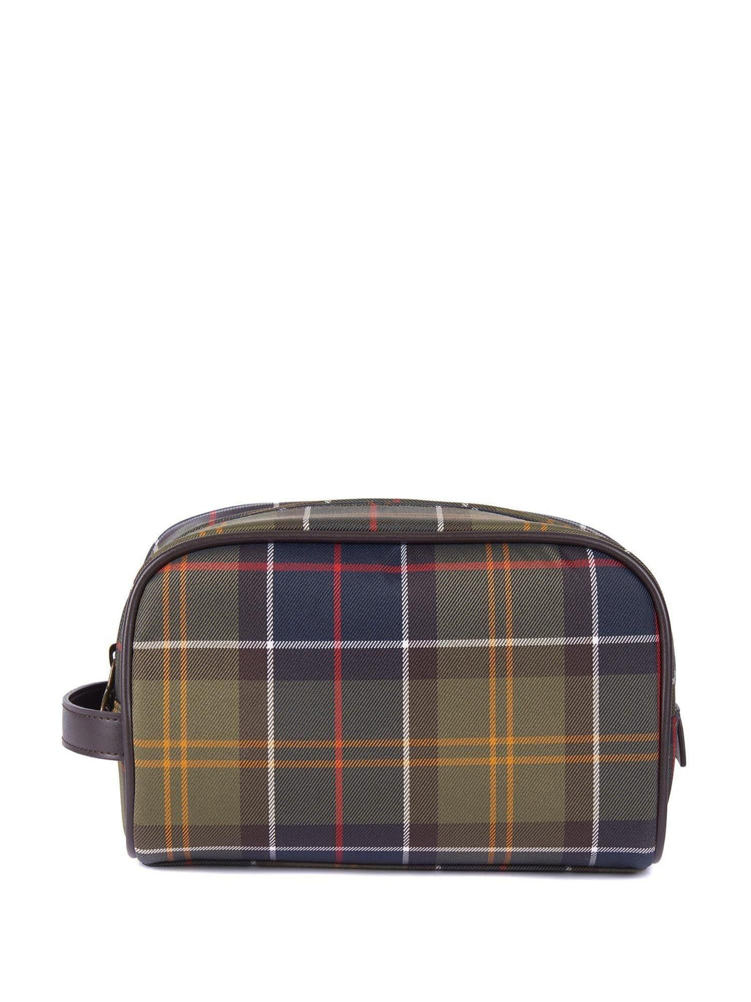 Nylon tartan washbag